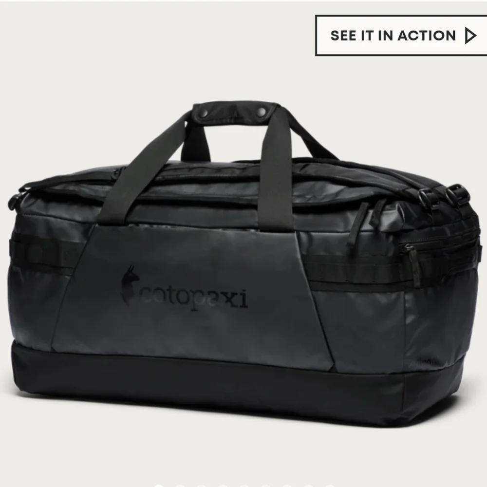 cotopaxi Black Duffel Bag
